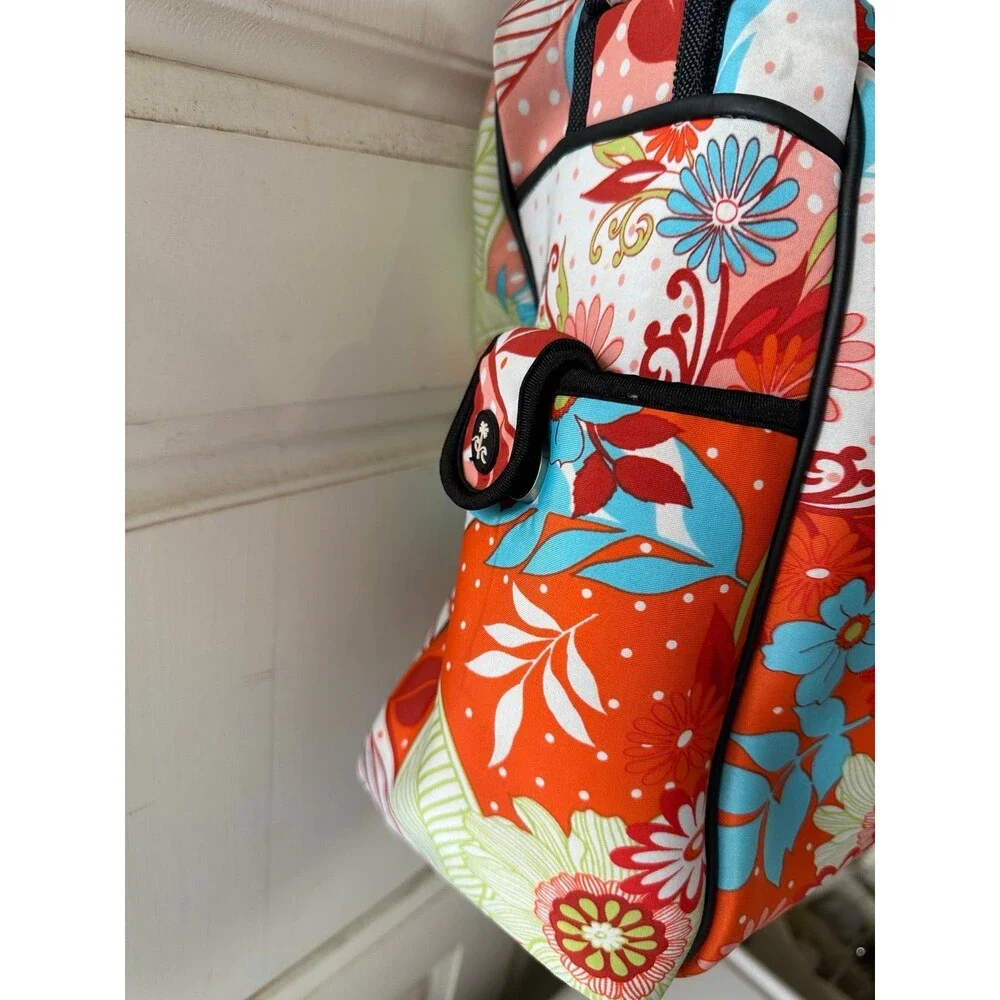 Beach by CLC Neoprene Asian Floral Inspired Paisley On The Go Diaper Bag